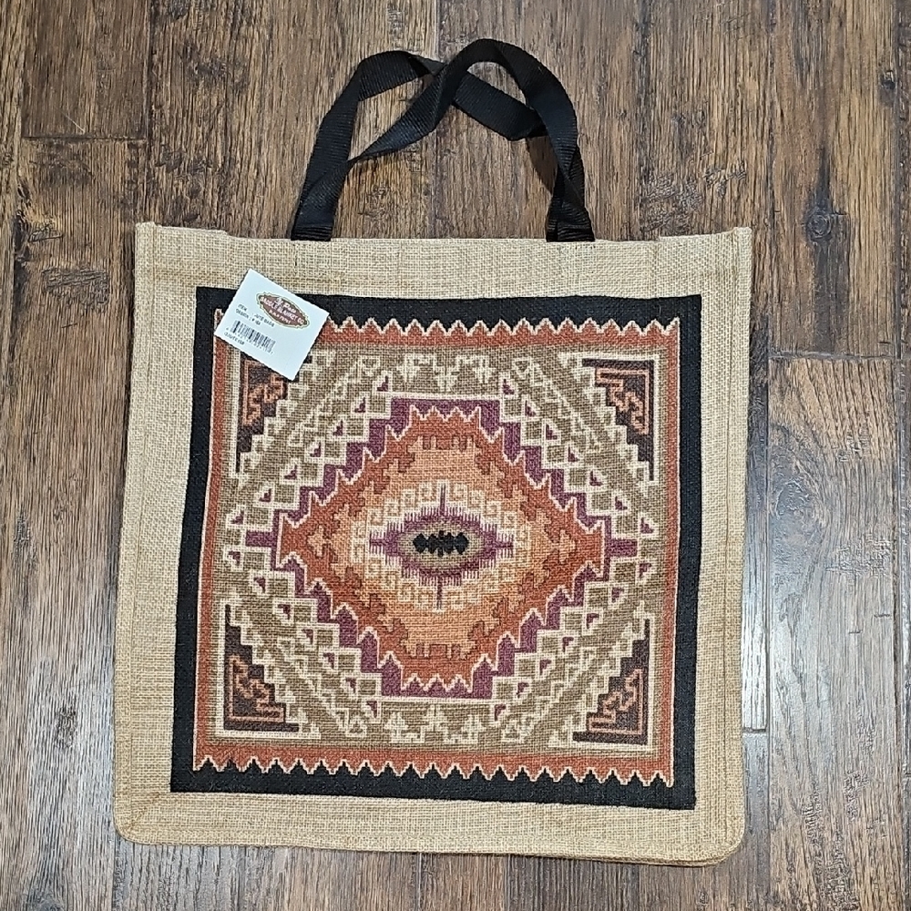 Jute Burlap Tote Bag